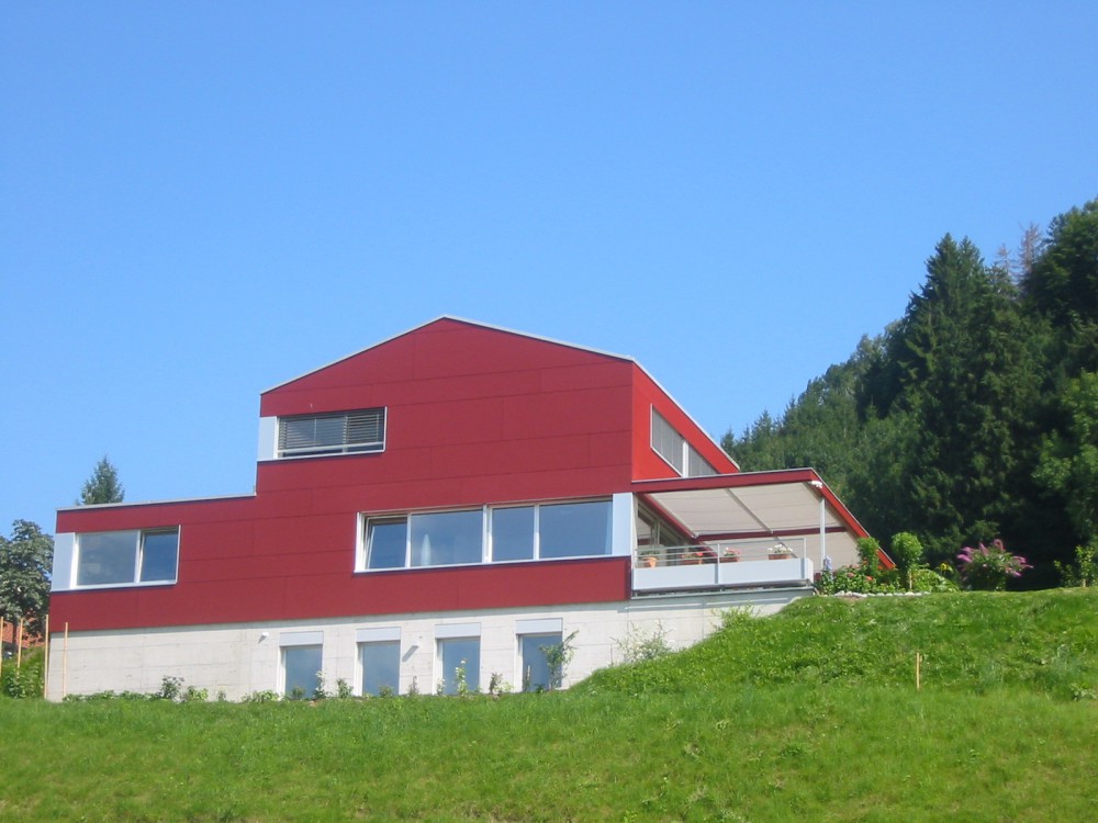 Neubau Einfamilienhaus Holzelementbau, Schellenberg 2005