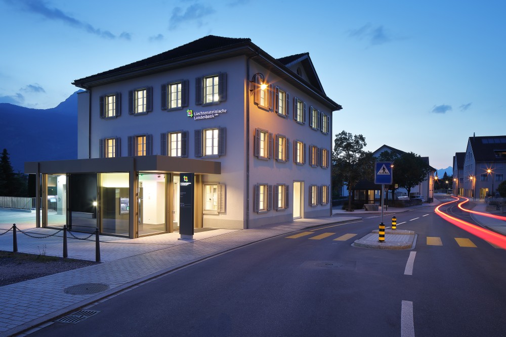 Umgestaltung Liechtensteinische Landesbank Geschäftsstelle Balzers, 2018/2019