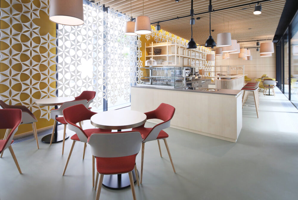 Umgestaltung Café „44“, Liechtensteinische Landesbank, Vaduz Mai 2022